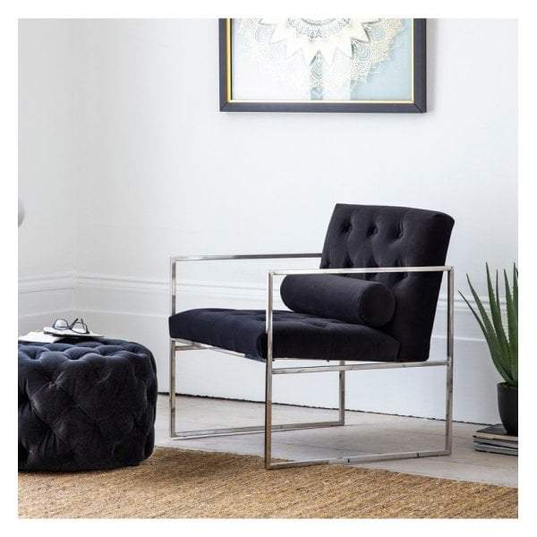 Vera Armchair Jet Velvet-Seating-Hudson Living-Default Title---abc