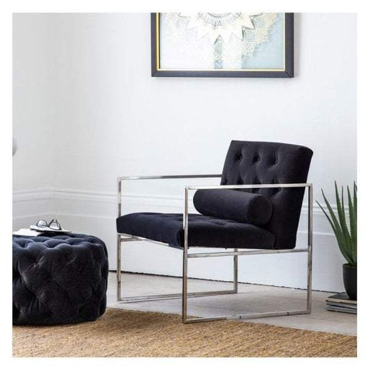 Vera Armchair Jet Velvet-Seating-Hudson Living-Default Title---abc