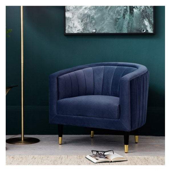 Vera Armchair Twilight Velvet-Seating-Hudson Living-Default Title---abc