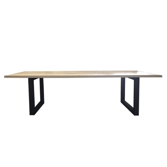Terence Rectangle Dining Table Black Legs-Dining Tables-MRD Home-Default Title---abc