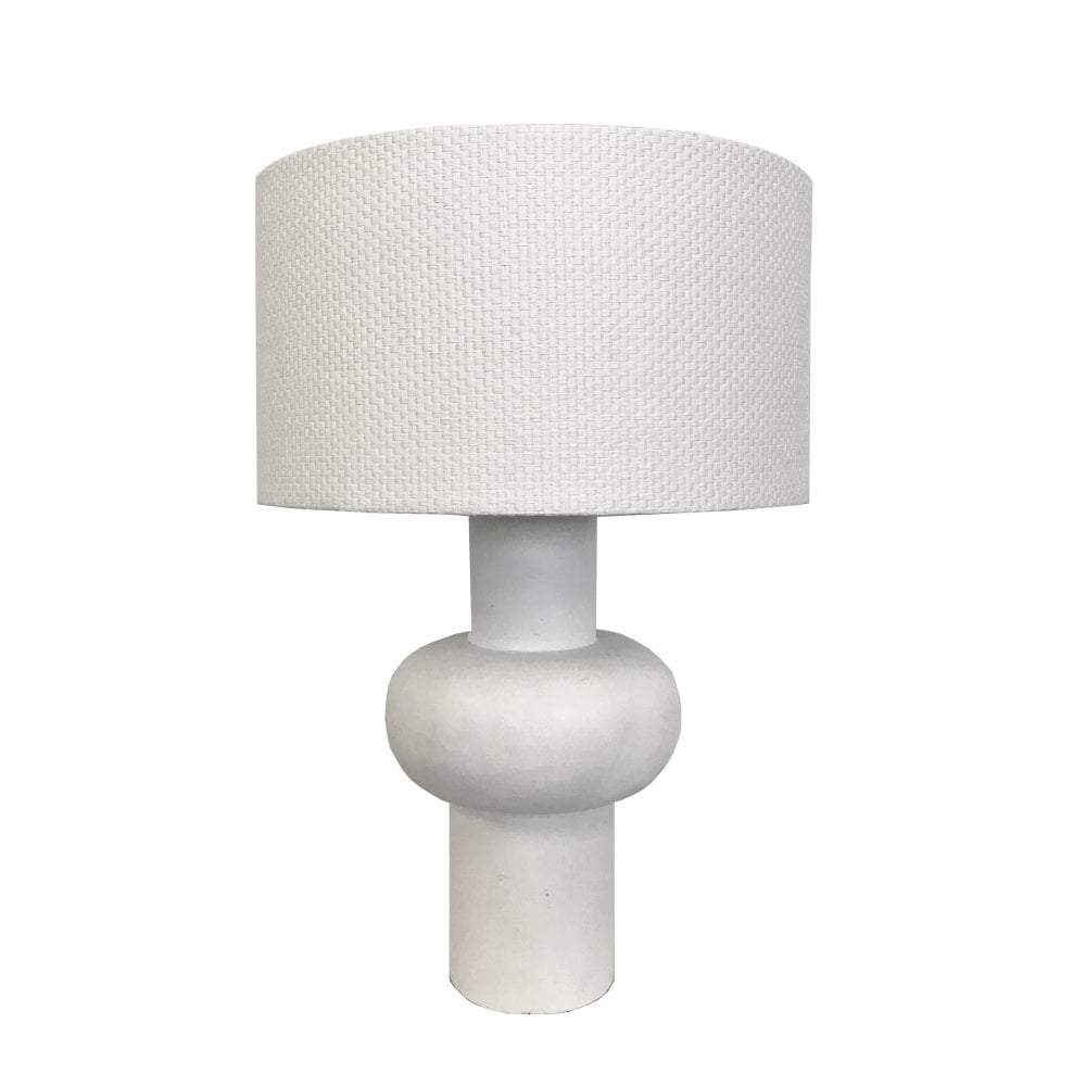 Oliver Lamp Limed White-abc