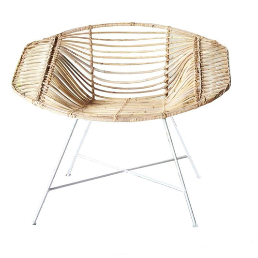 Vox Chair White / Natural-Seating-MRD Home-Default Title---abc