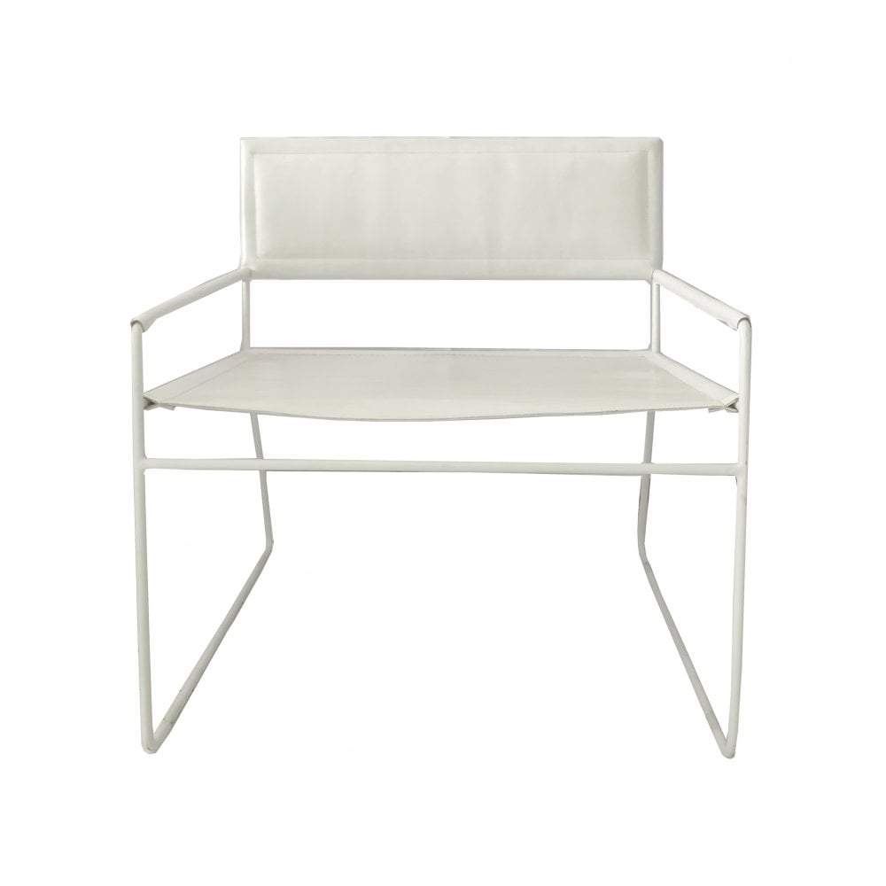 Mak Chair White Leather-abc