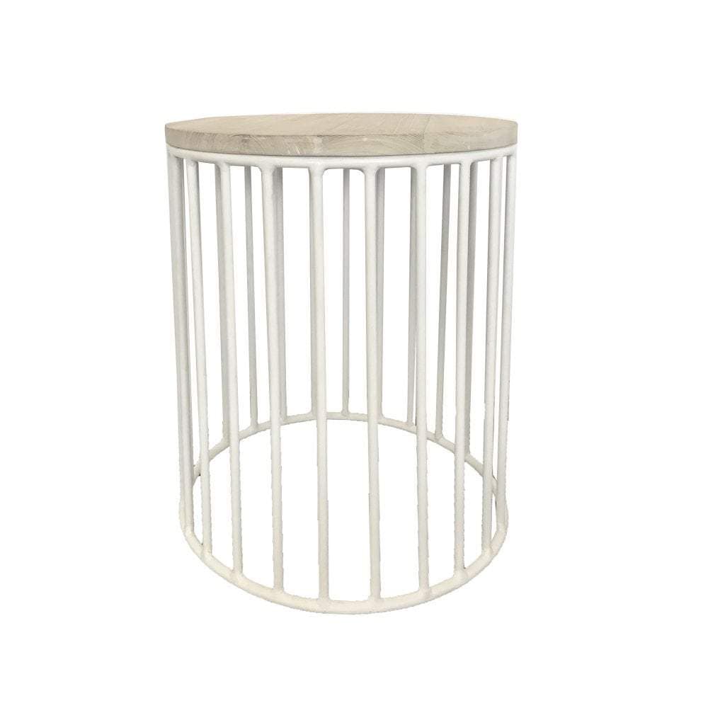 Finn Side Table White-abc