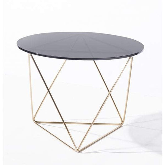 Metageo Side Table Brass-abc