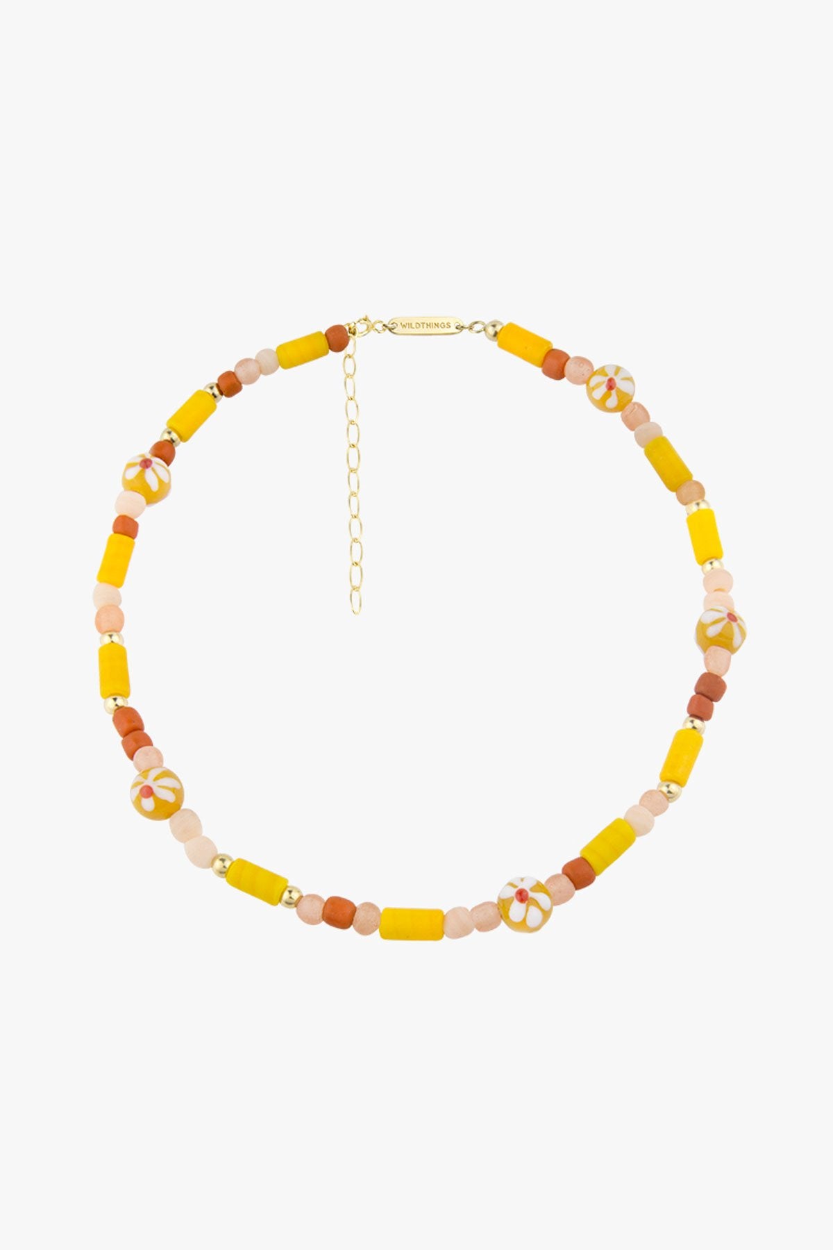 Sunshine necklace gold plated (34 cm)-Necklace-wildthings_collectables-Gold plated---abc