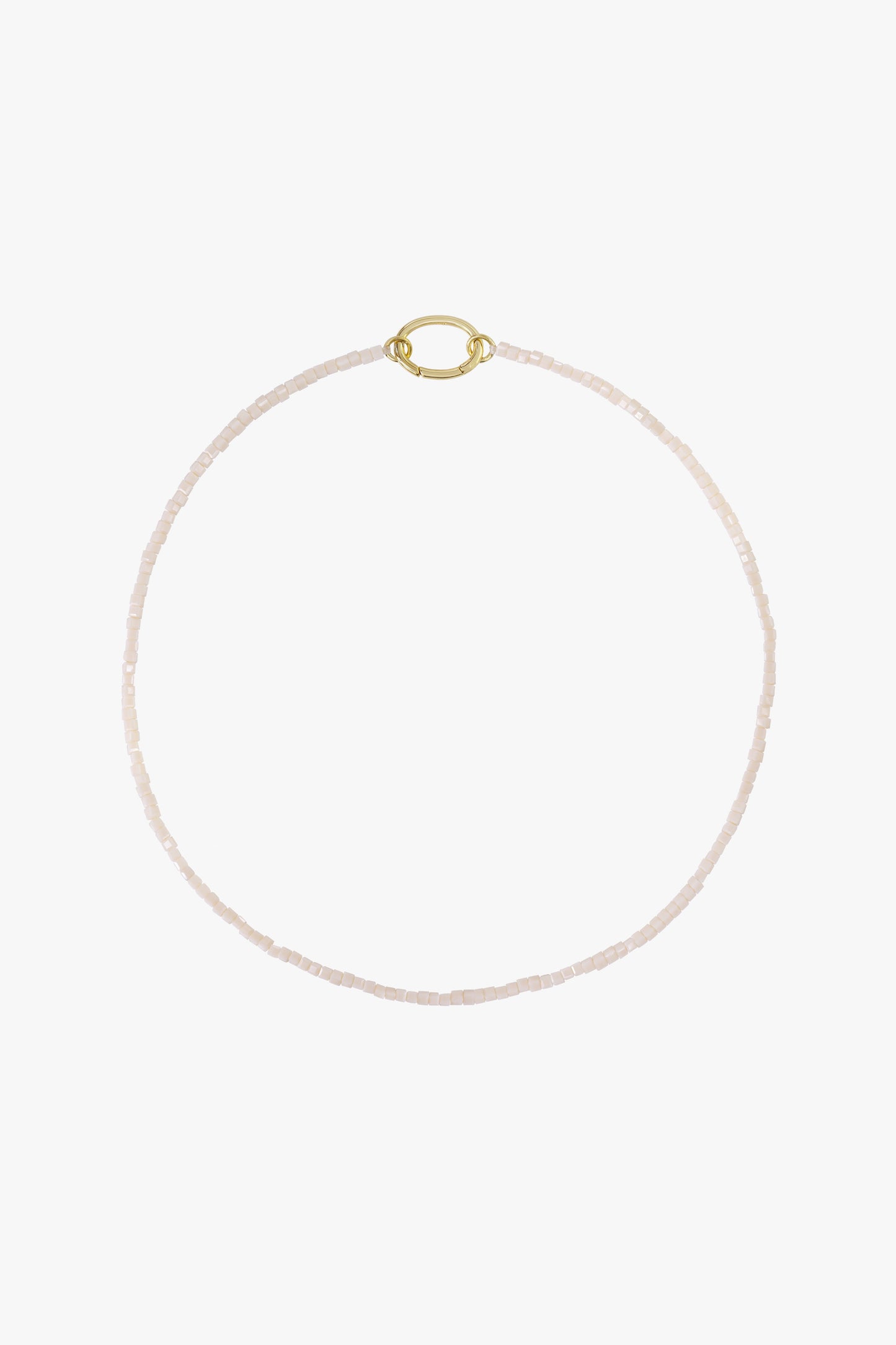 Desert cube clasp necklace gold plated-abc