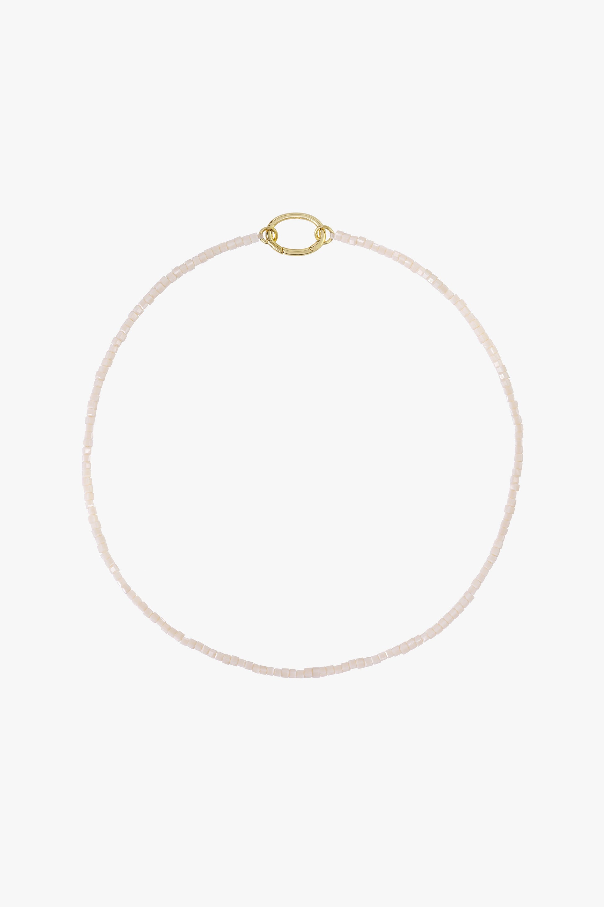 Desert cube clasp necklace gold plated-abc