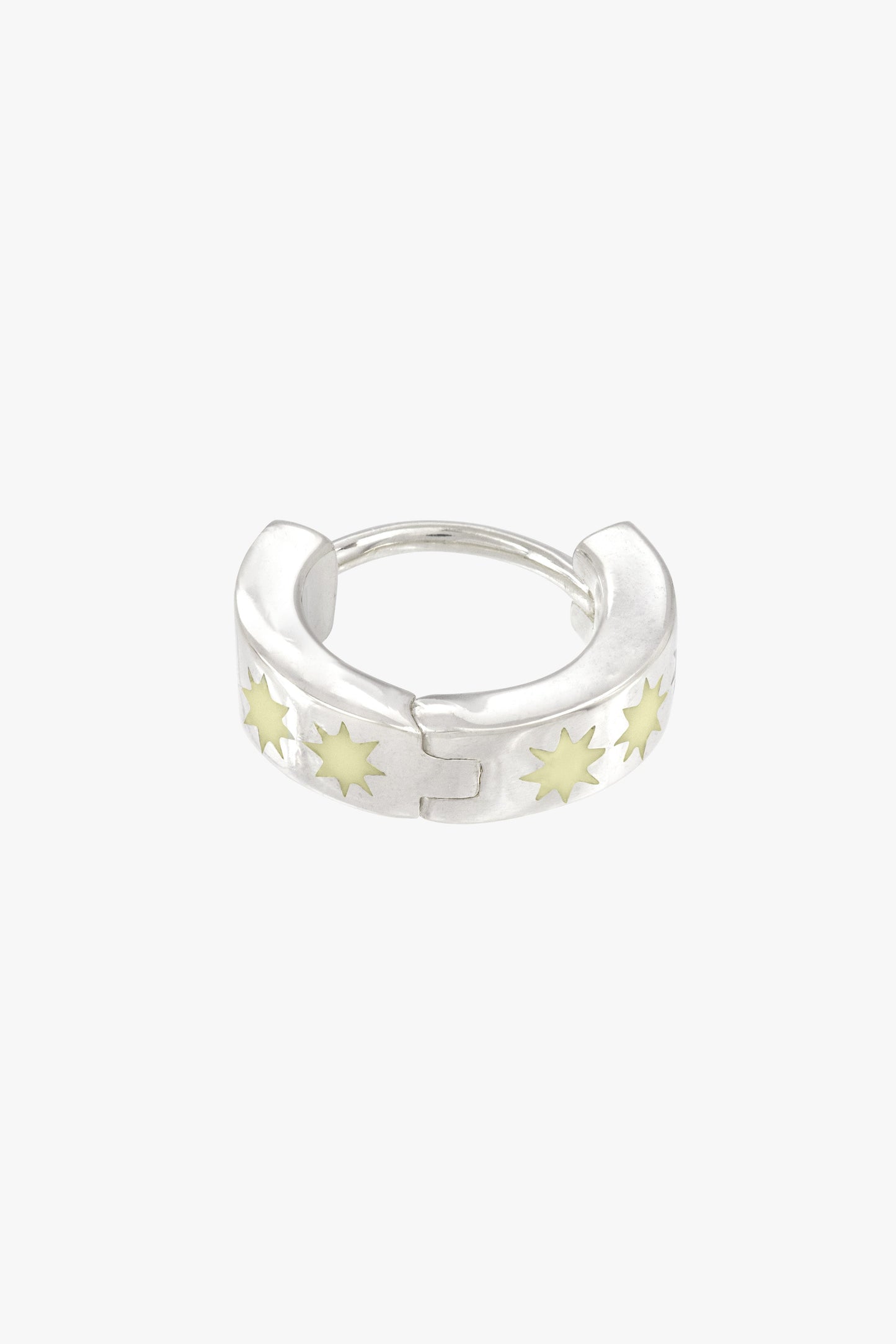 Sunny star huggie silver-Huggie-wildthings_collectables-Silver---abc