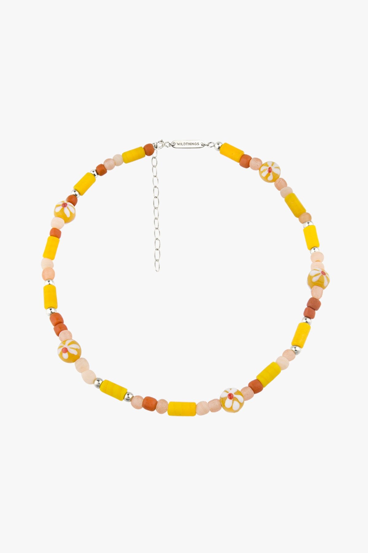 Sunshine necklace silver (34 cm)-Necklace-wildthings_collectables-Silver---abc