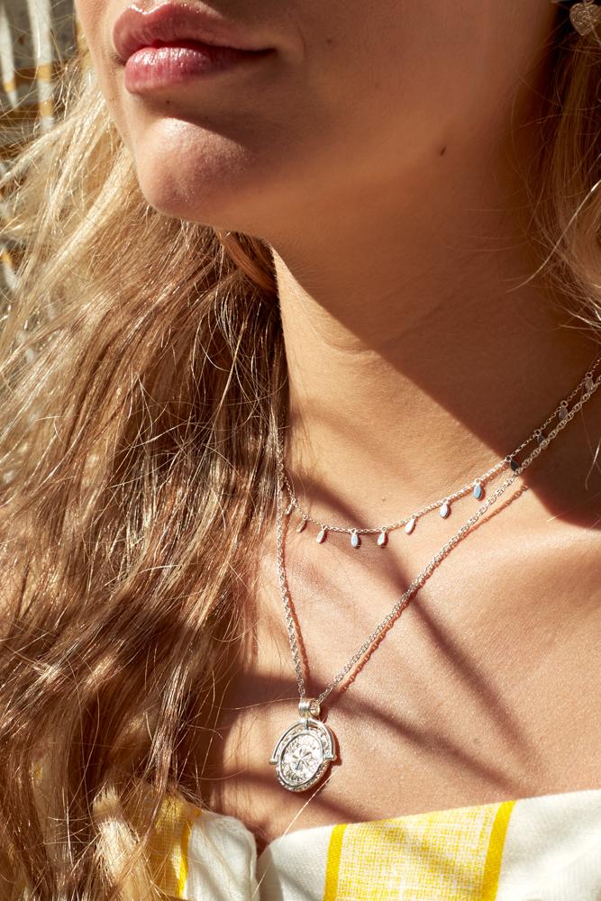 Waterdrop silver (36 cm)-Necklace-Wildthings_collectables-Silver---abc