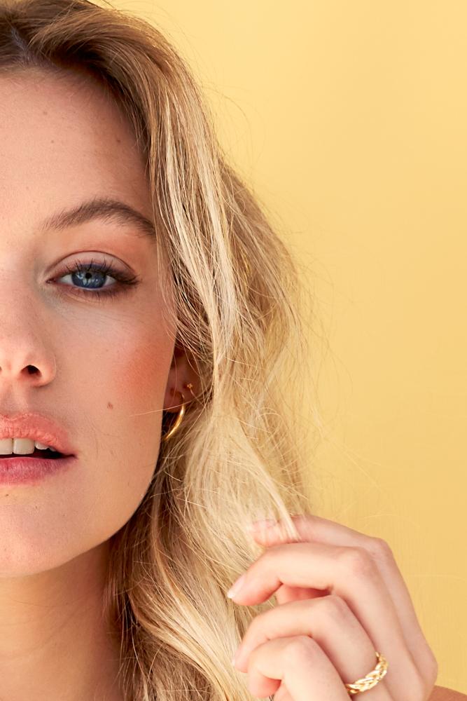 Triple stud gold plated-Earring-Wildthings_collectables-Gold plated---abc