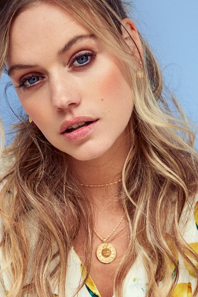 Choker gold plated (36cm)-abc