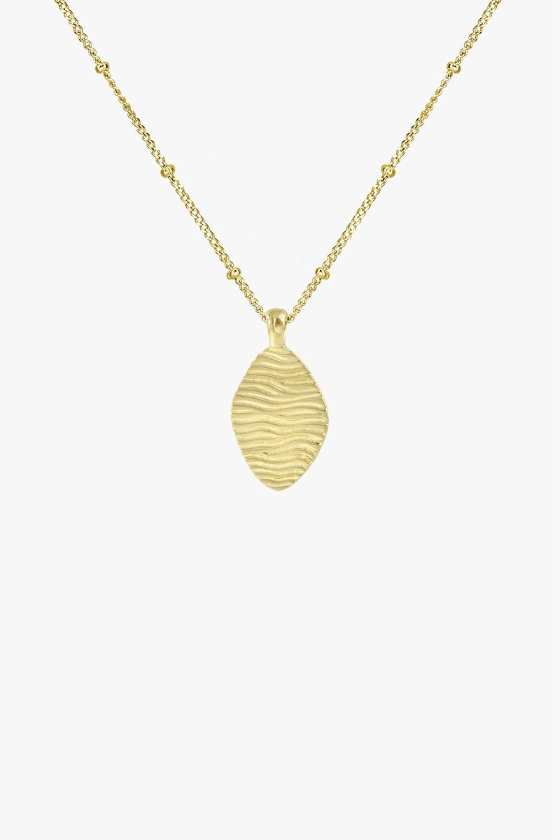 Water ripple pendant gold plated-Pendant-wildthings_collectables-Pendant-Gold plated--abc