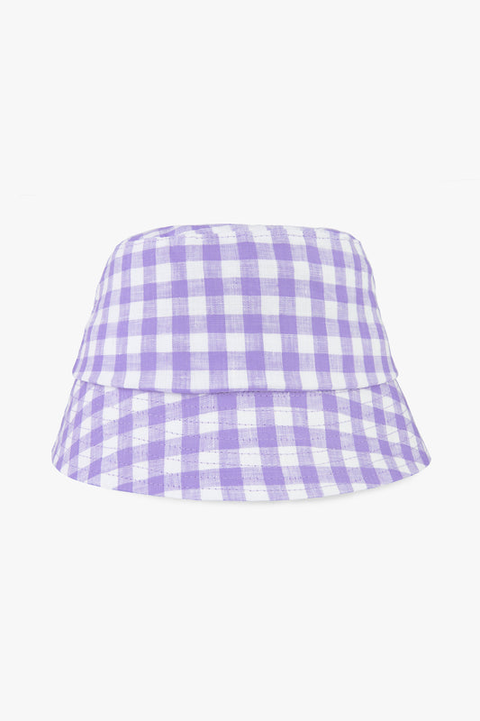 Check mate lilac bucket hat-abc