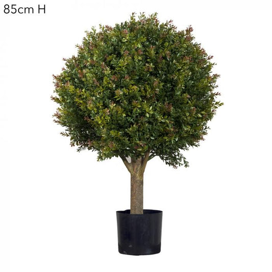 Red Day Leaf Ball Tree 85cm-Accessories-Florabelle-Default Title---abc