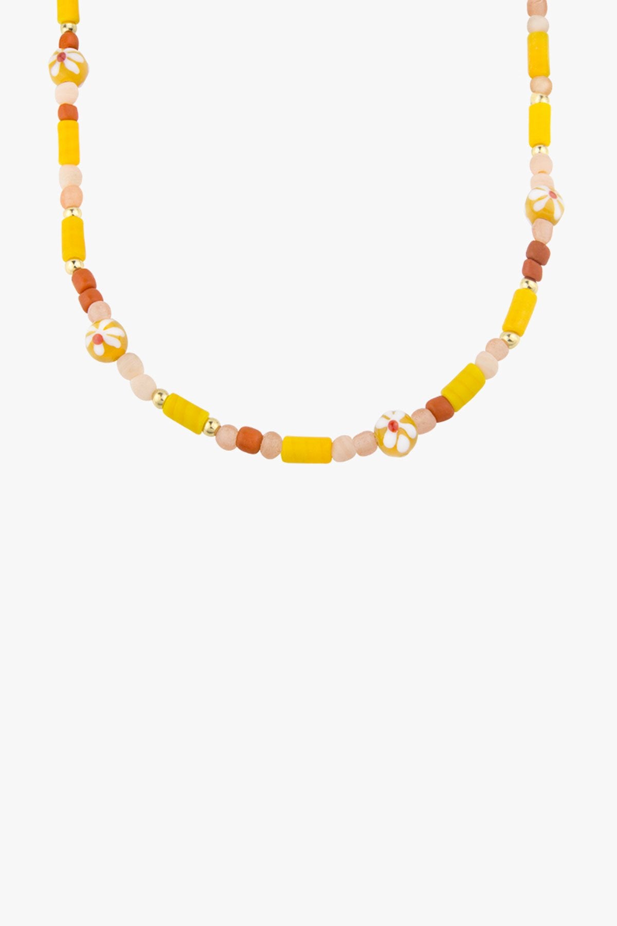 Sunshine necklace gold plated (34 cm)-Necklace-wildthings_collectables-Gold plated---abc