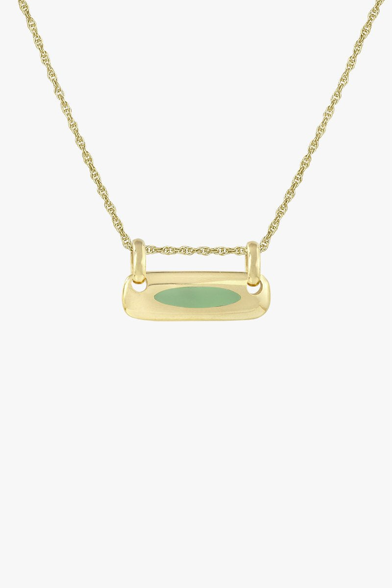 Iconic balance bar pendant gold plated-abc
