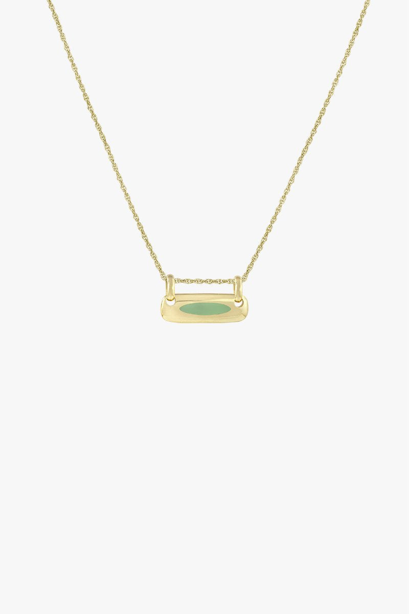 Iconic balance bar pendant gold plated-abc