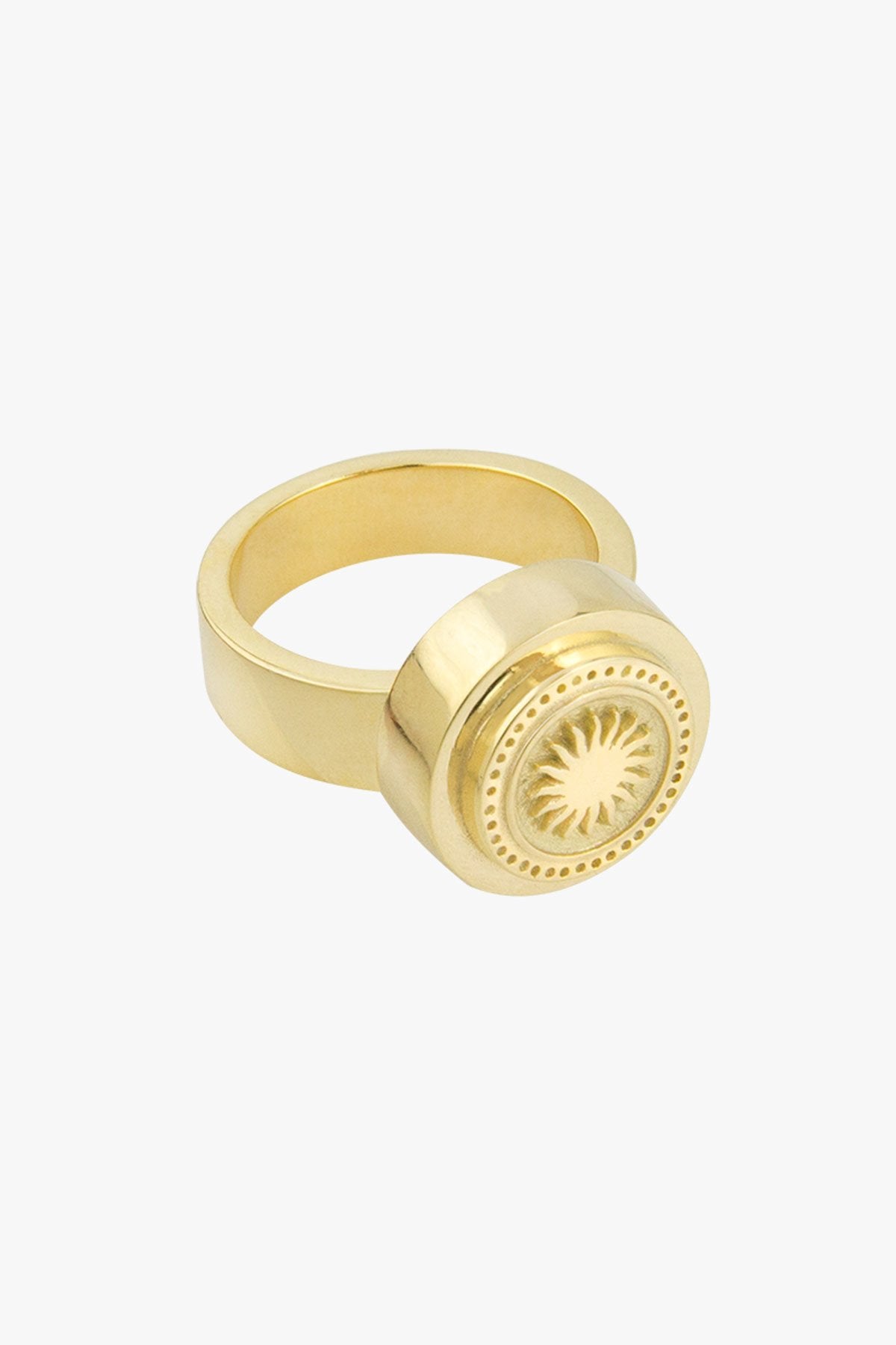 Rising sun pinky ring gold plated-Ring-wildthings_collectables-Gold plated-1 (US 3.5 / 14.5mm)--abc