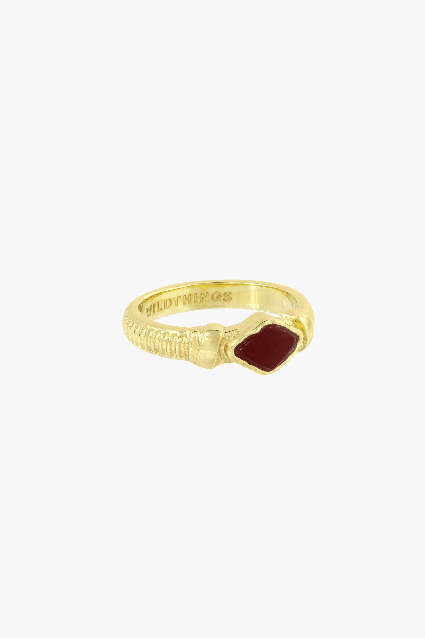 Holiday affairs pinky ring gold plated-abc