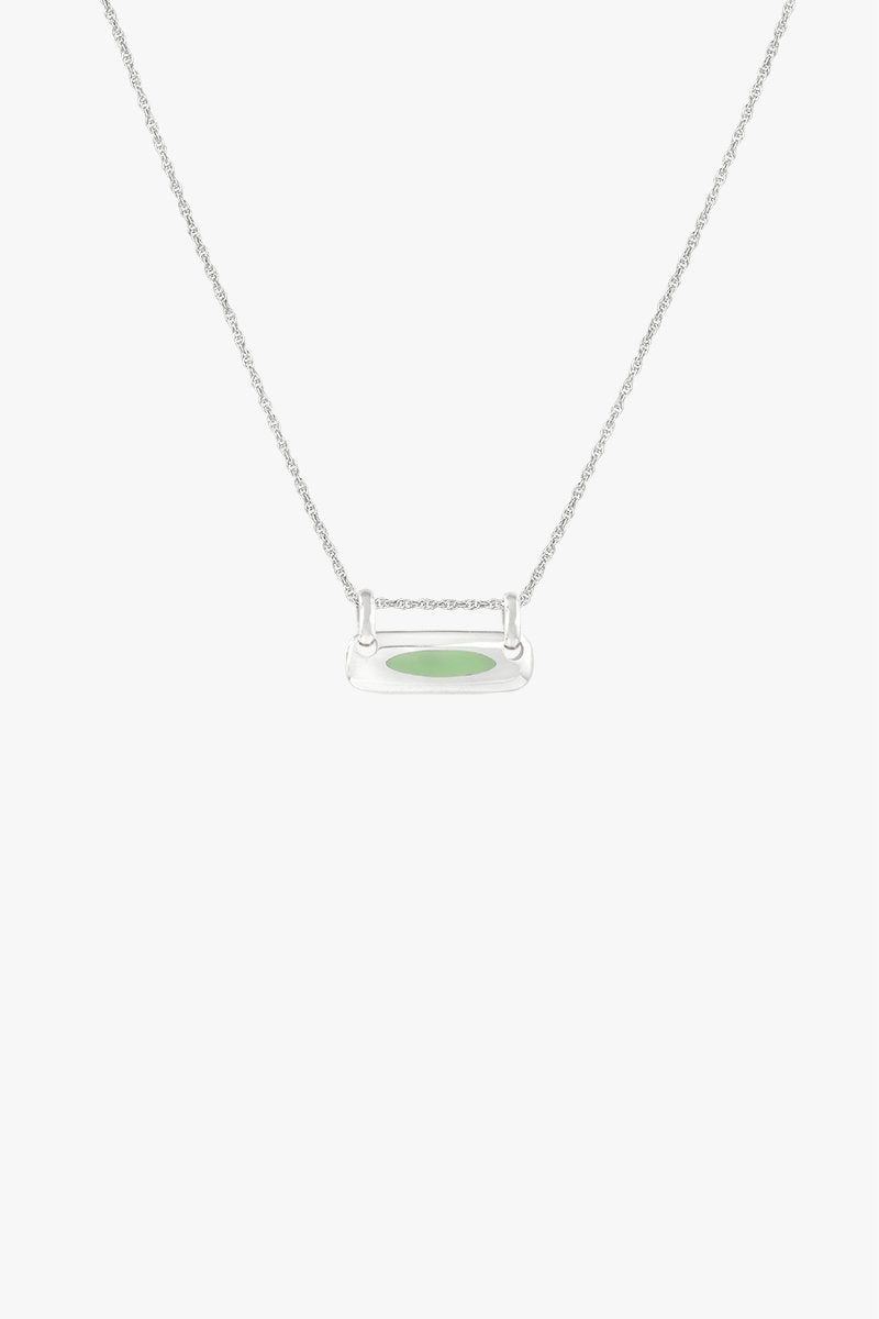 Iconic balance bar pendant silver-abc