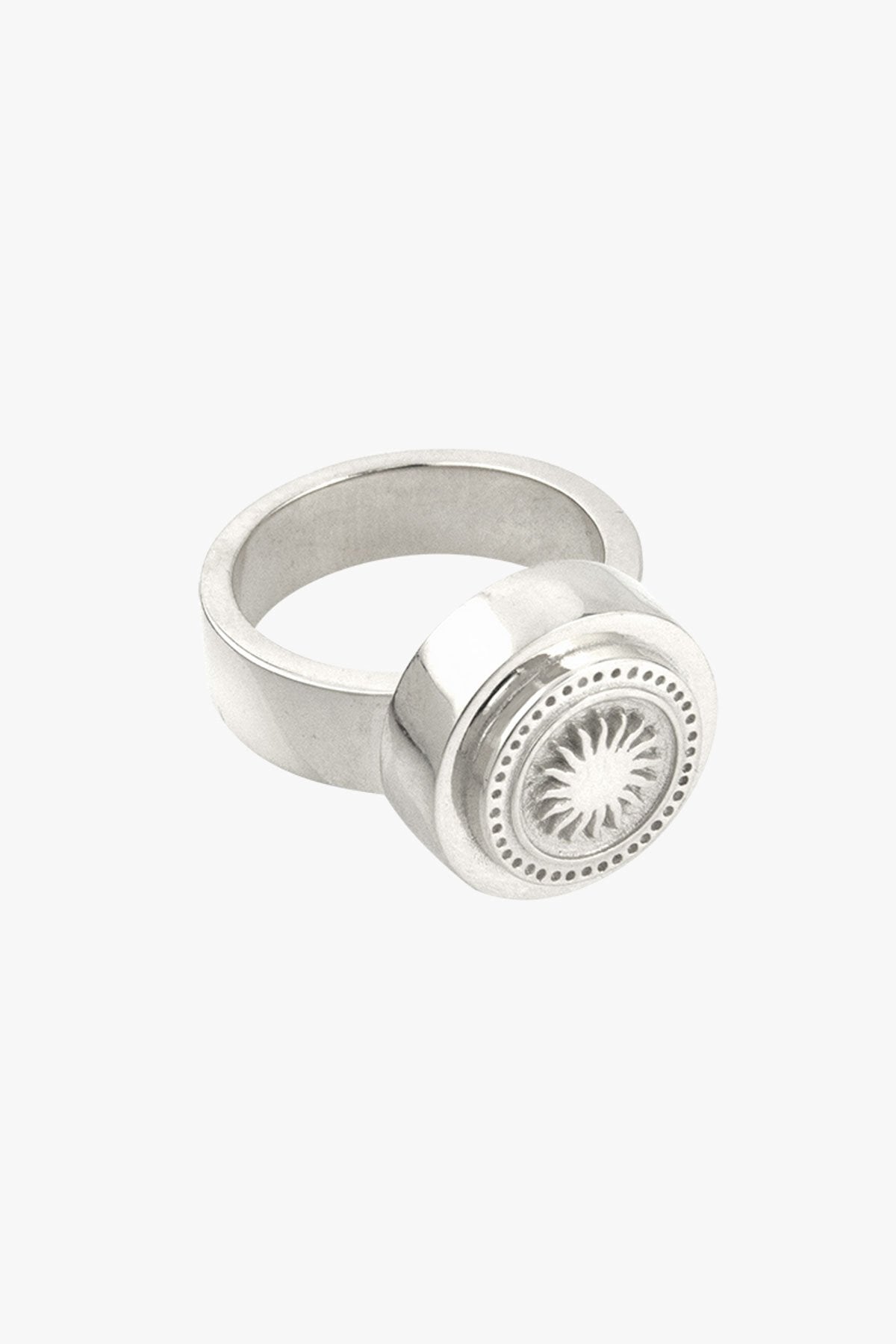 Rising sun pinky ring silver-Ring-wildthings_collectables-Silver-1 (US 3.5 / 14.5mm)--abc