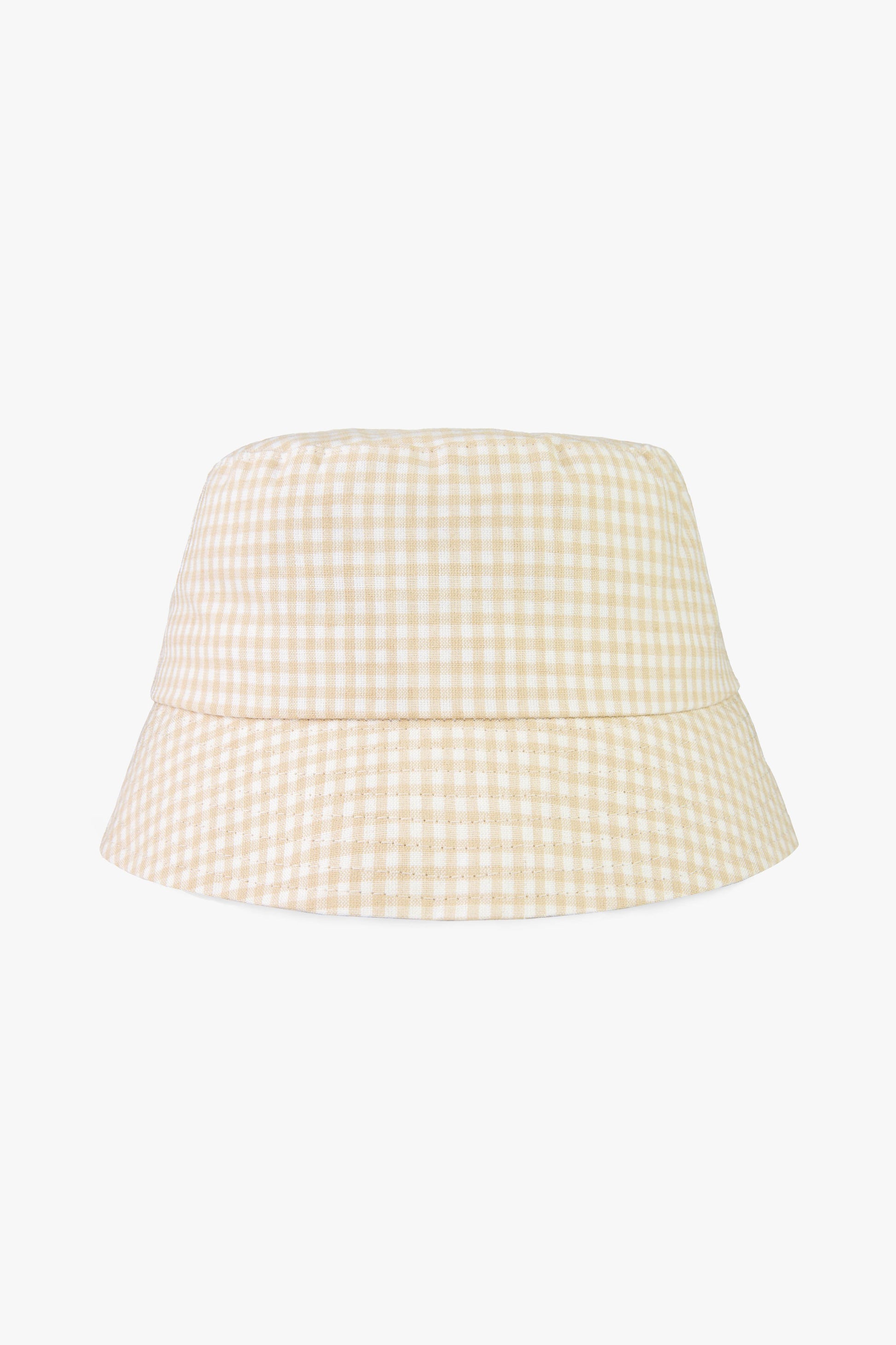 Check mate beige bucket hat-abc