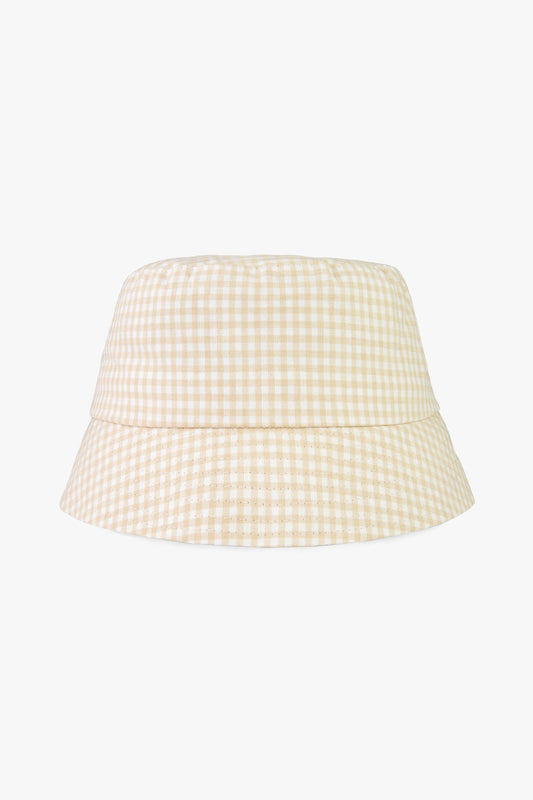 Check mate beige bucket hat-abc