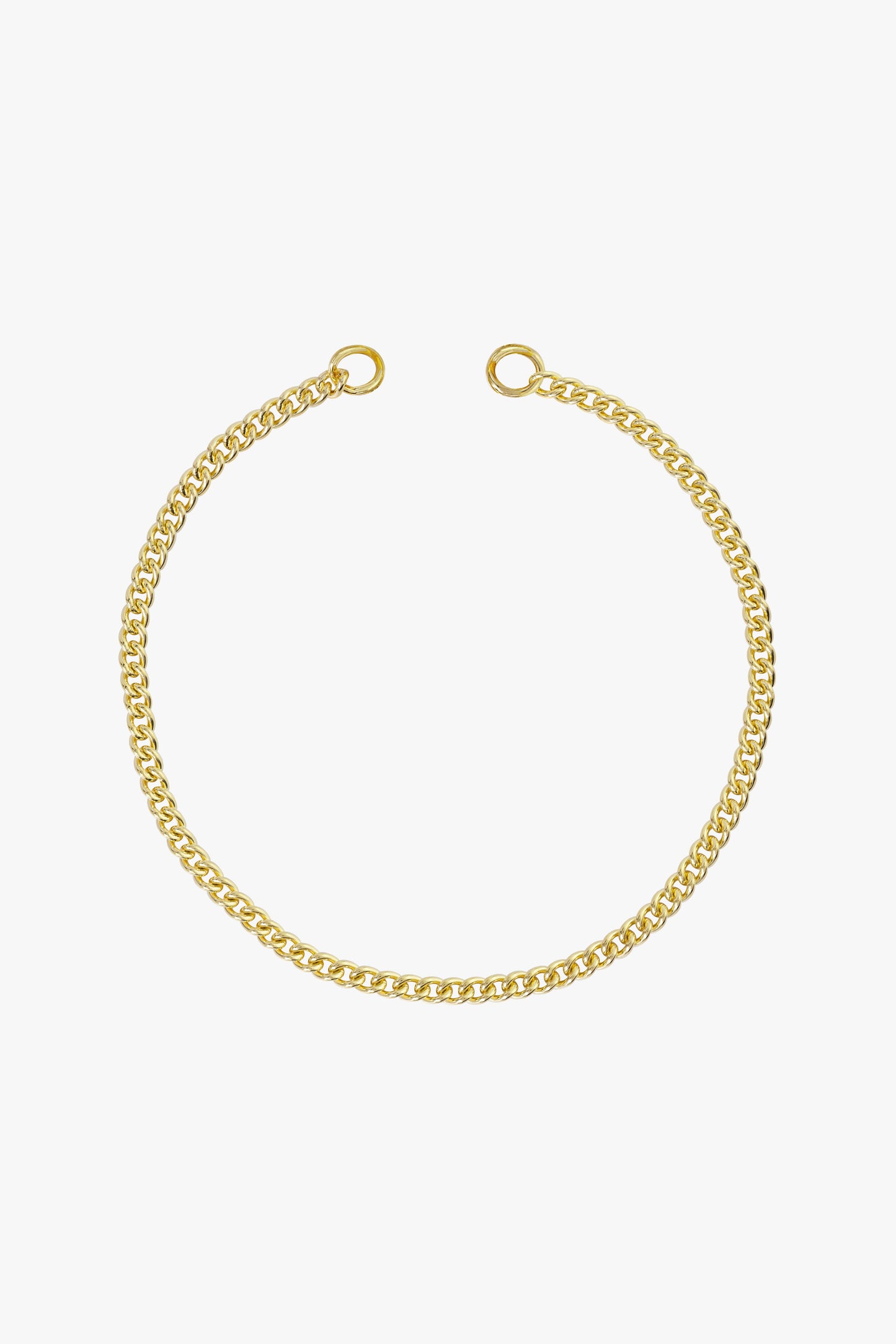 Curb clasp bracelet gold plated-abc