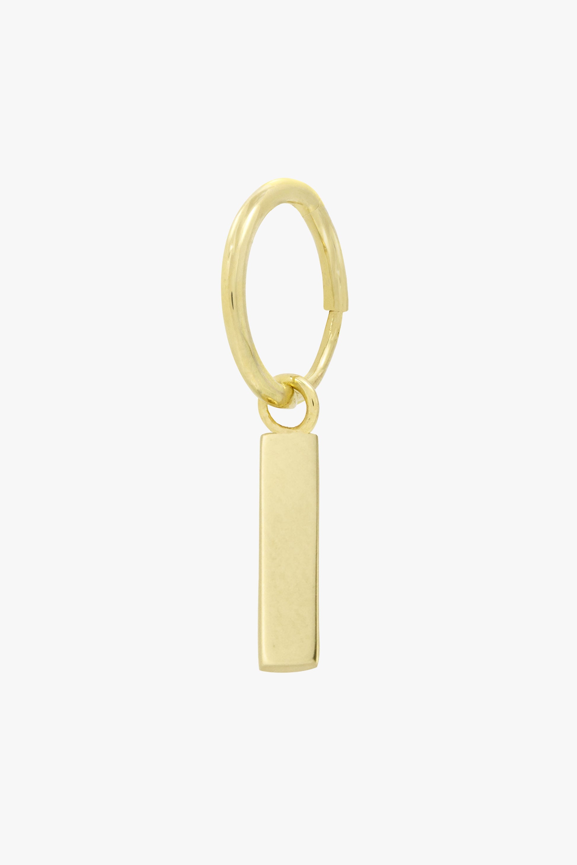 Classic bar earring gold plated-abc