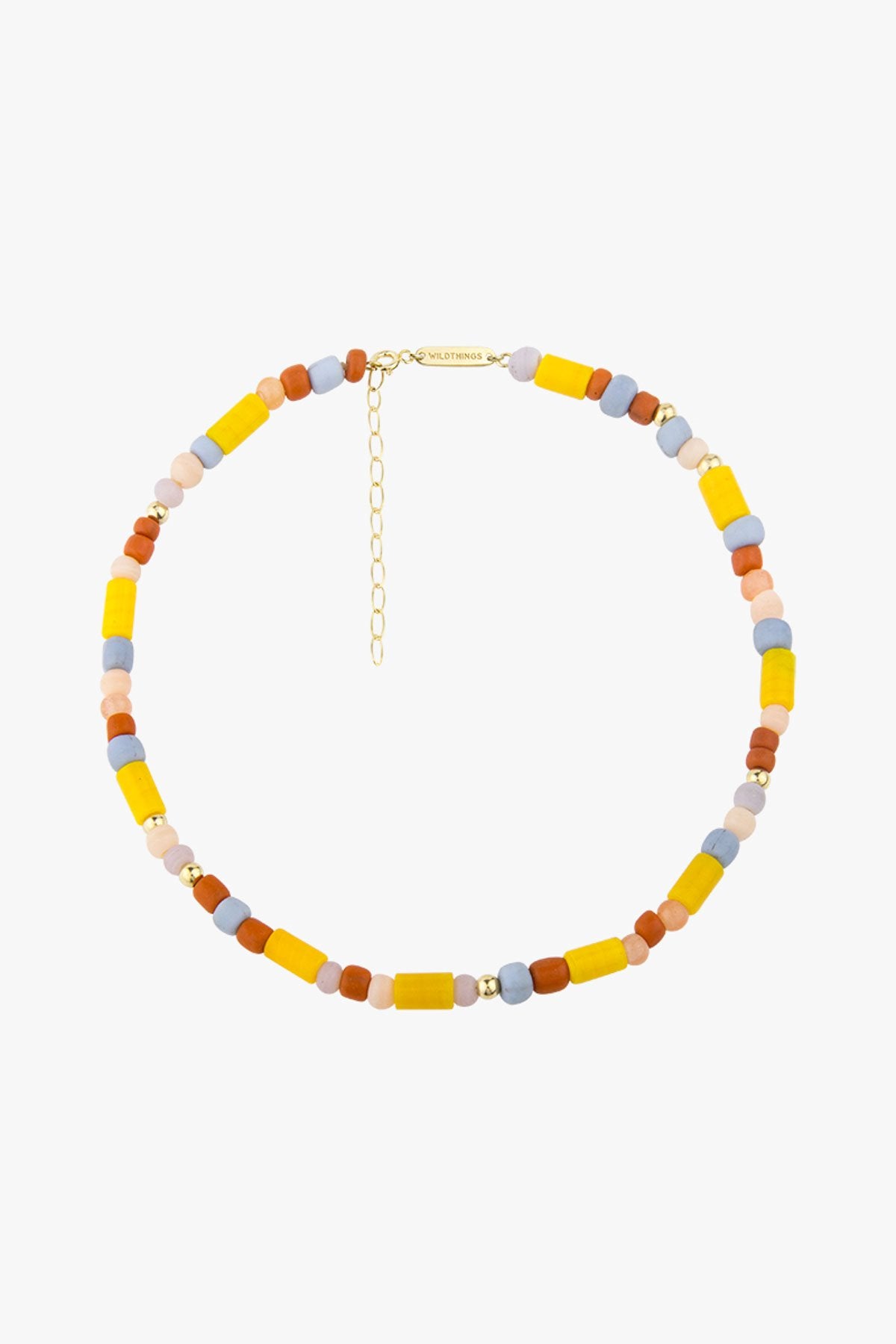 Rainbow necklace gold plated (34 cm)-Necklace-wildthings_collectables-Gold plated---abc