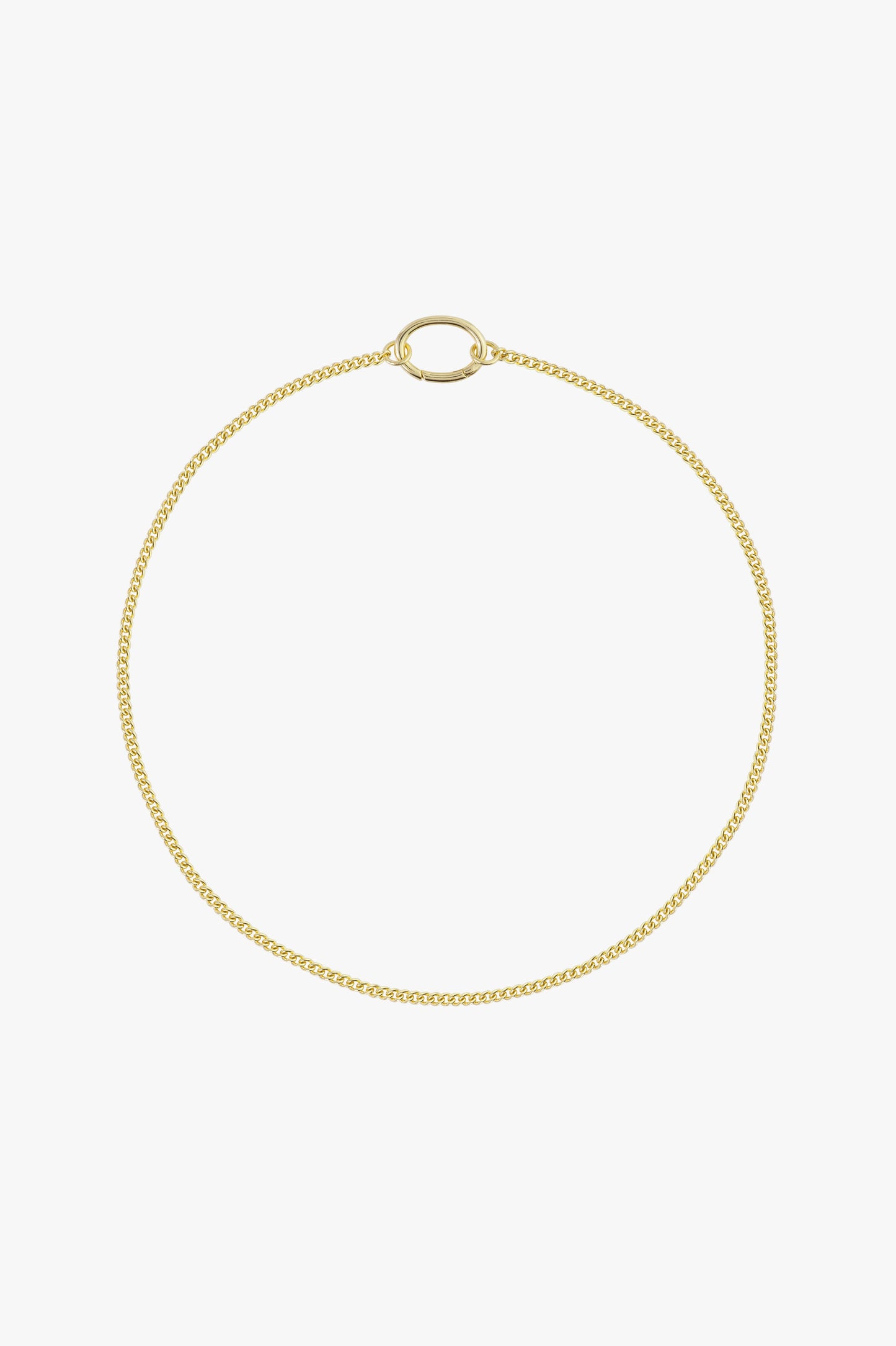Curb clasp chain gold plated-abc
