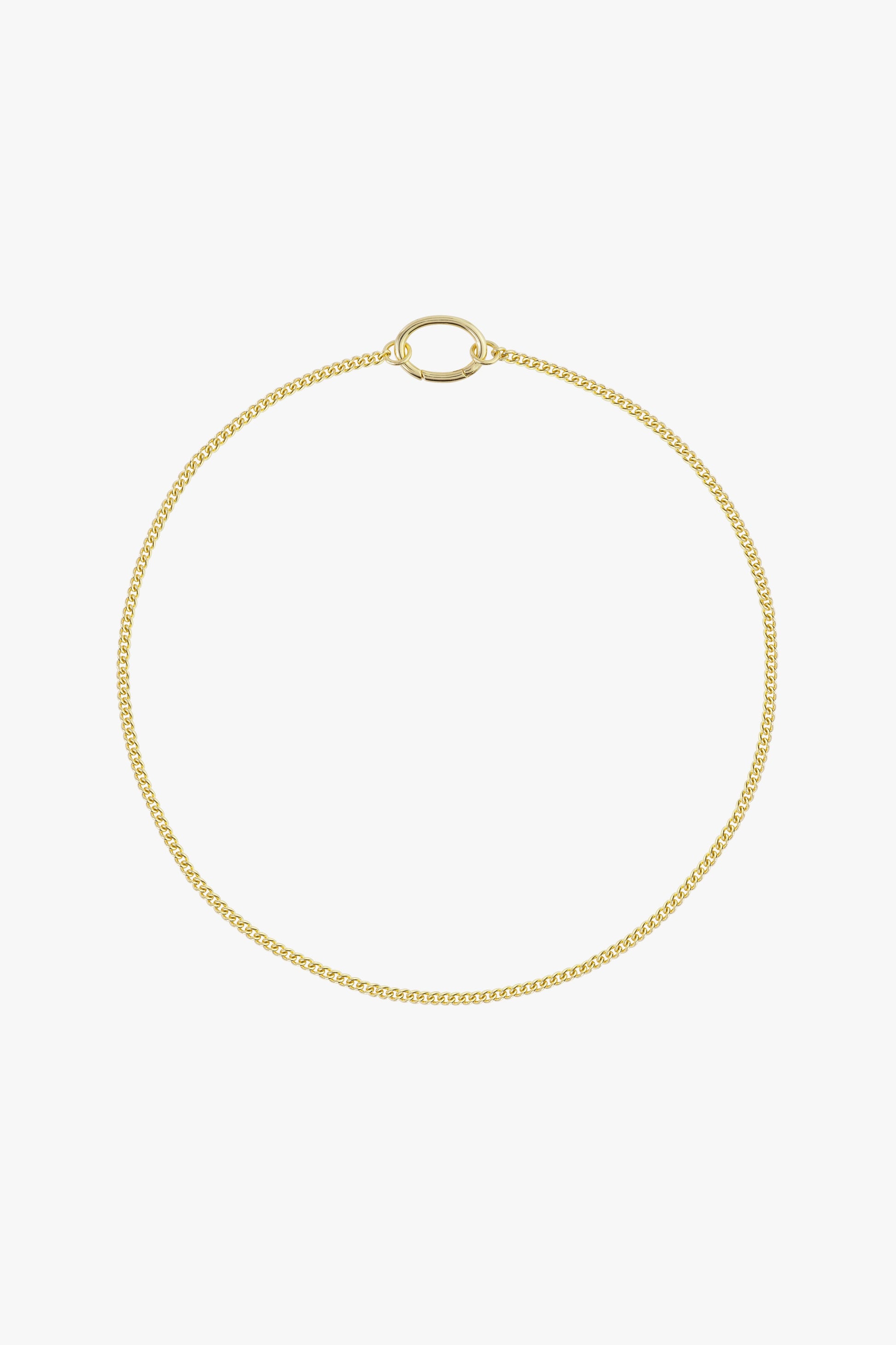Curb clasp chain gold plated-abc