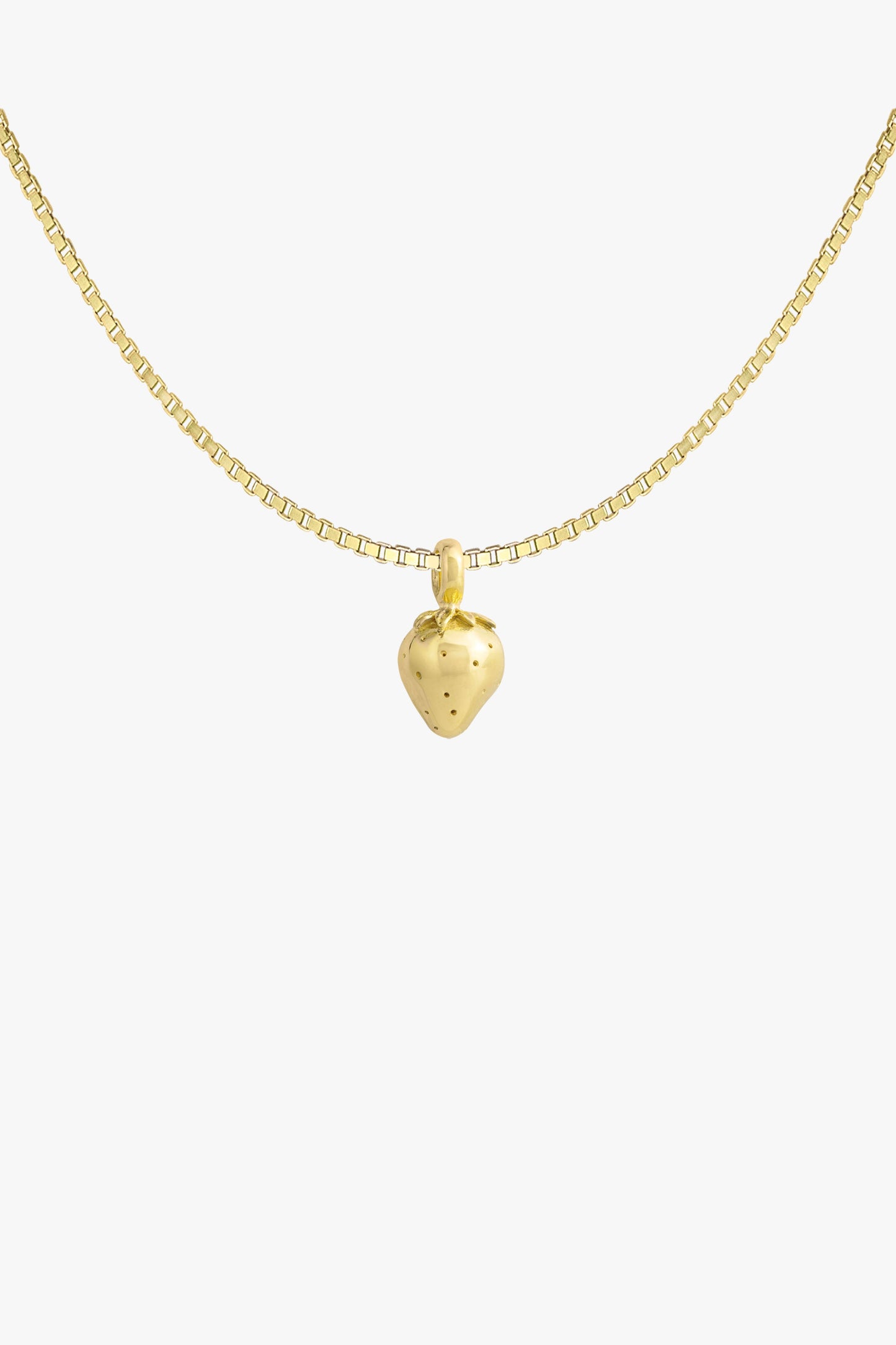 Vintage strawberry pendant gold plated-Pendant-wildthings_collectables-Pendant-Gold plated--abc