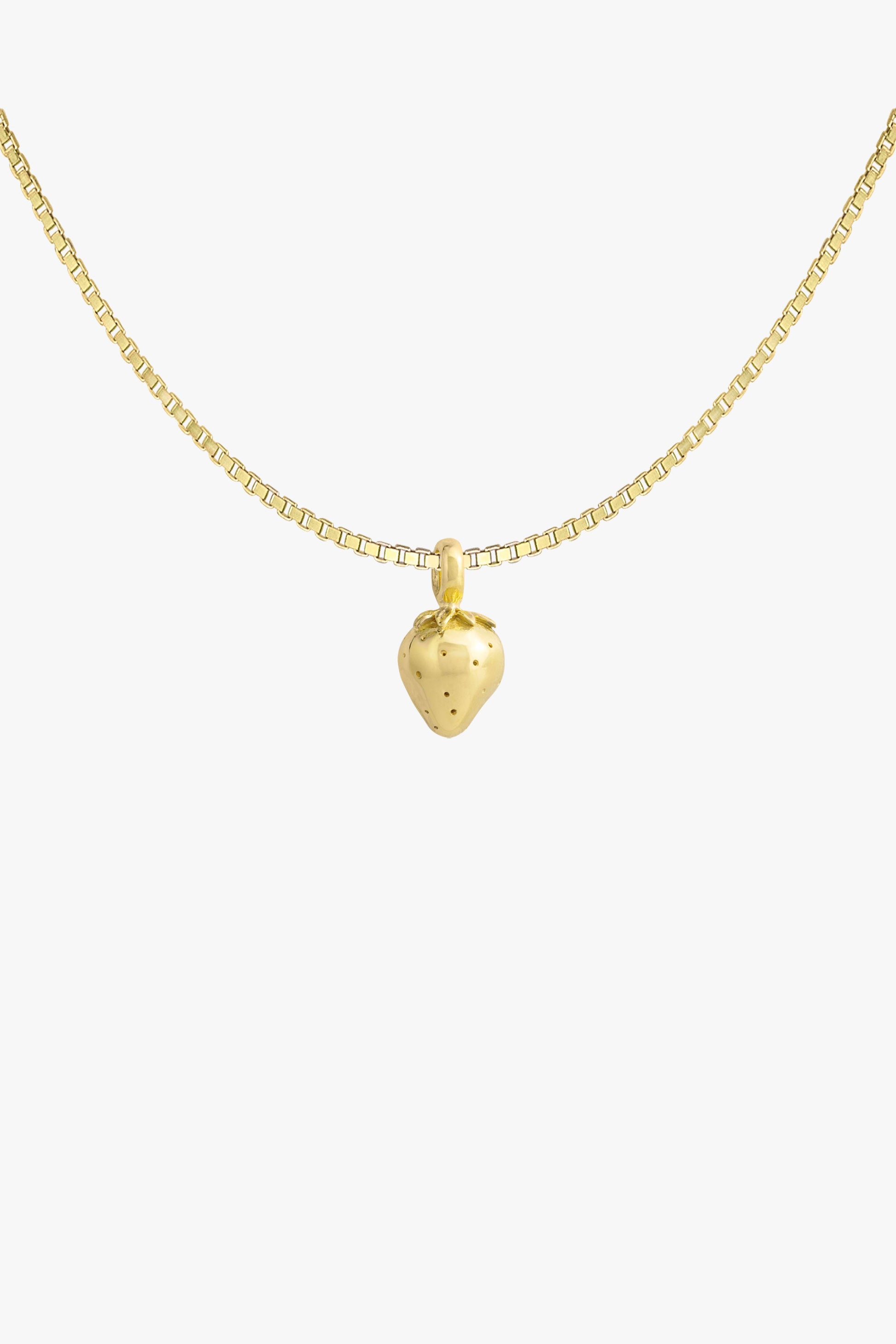 Vintage strawberry pendant gold plated-Pendant-wildthings_collectables-Pendant-Gold plated--abc