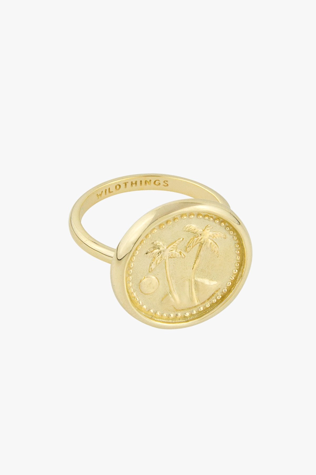 Paradise coin ring gold plated-Ring-wildthings_collectables-Gold plated-1 (US 6.5 / 16.9 mm)--abc