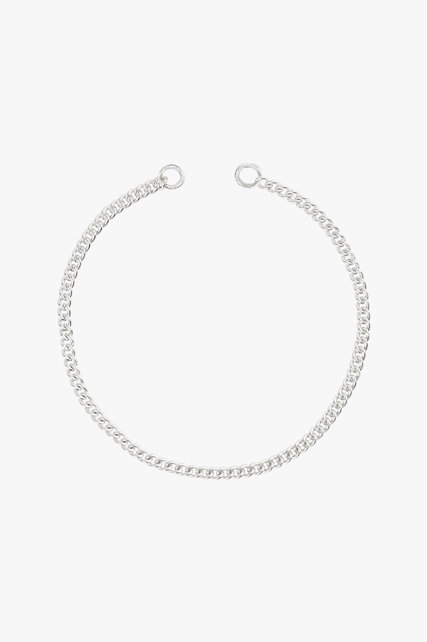 Curb clasp bracelet silver-abc