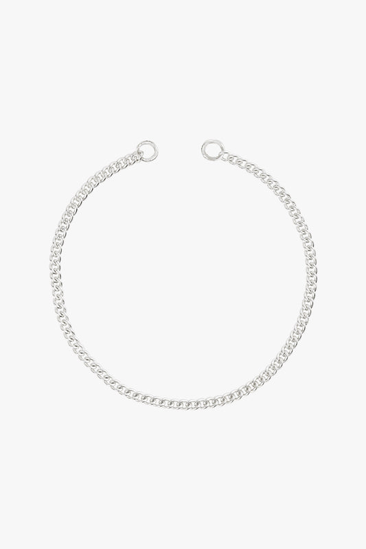 Curb clasp bracelet silver-abc