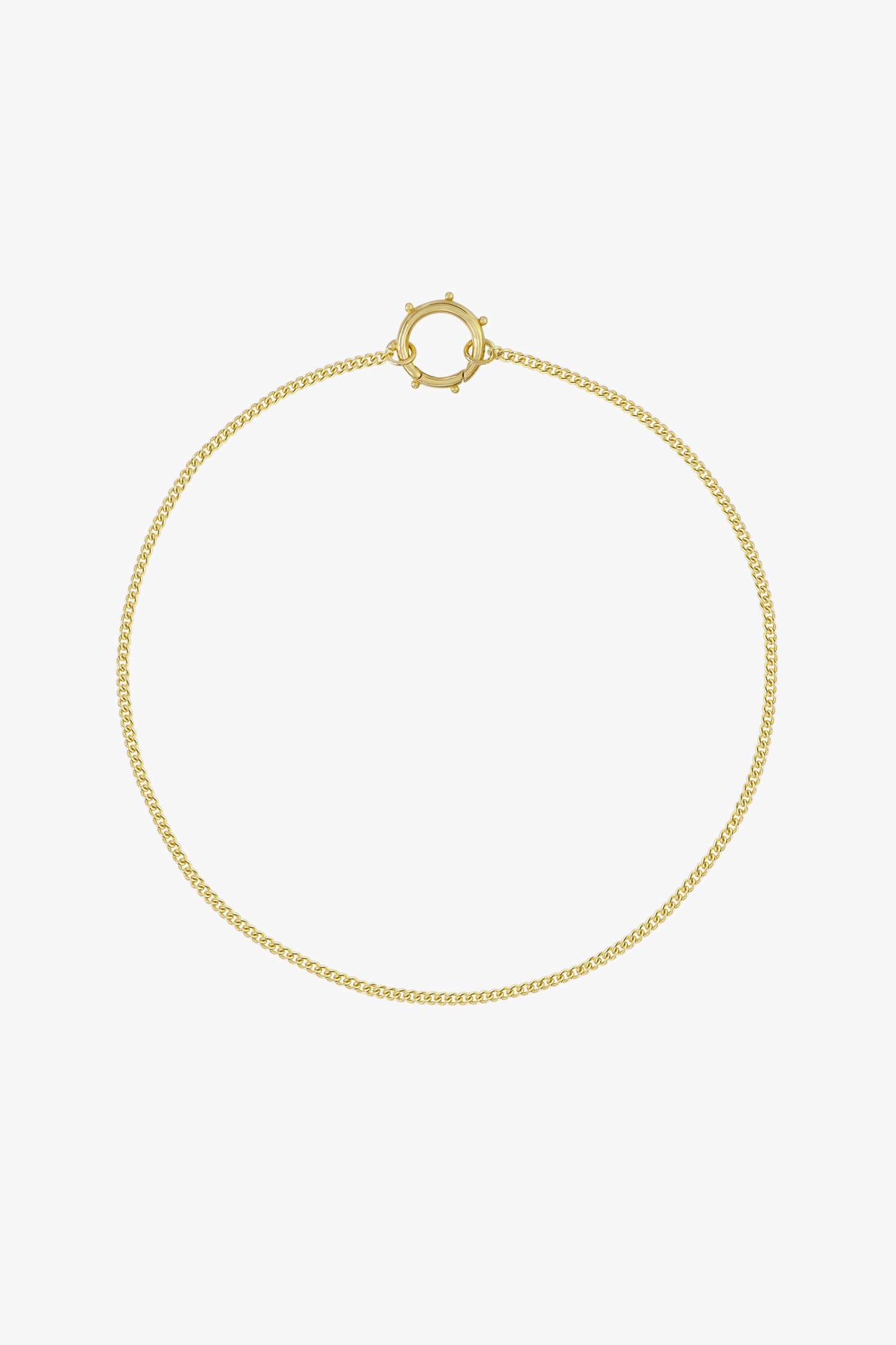 Curb clasp chain gold plated-abc