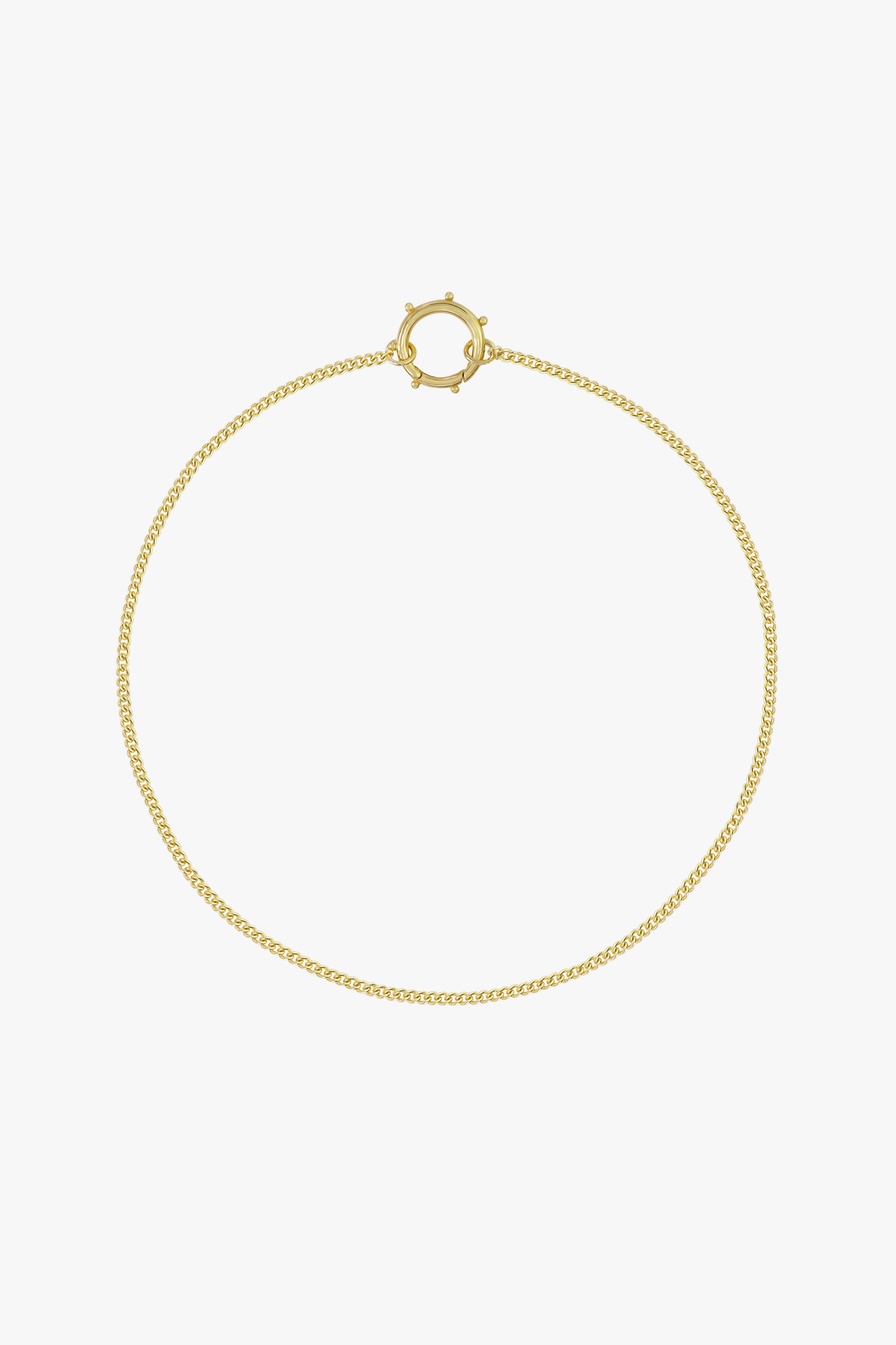 Curb clasp chain gold plated-abc