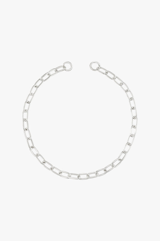 Chunky figaro clasp bracelet silver-abc
