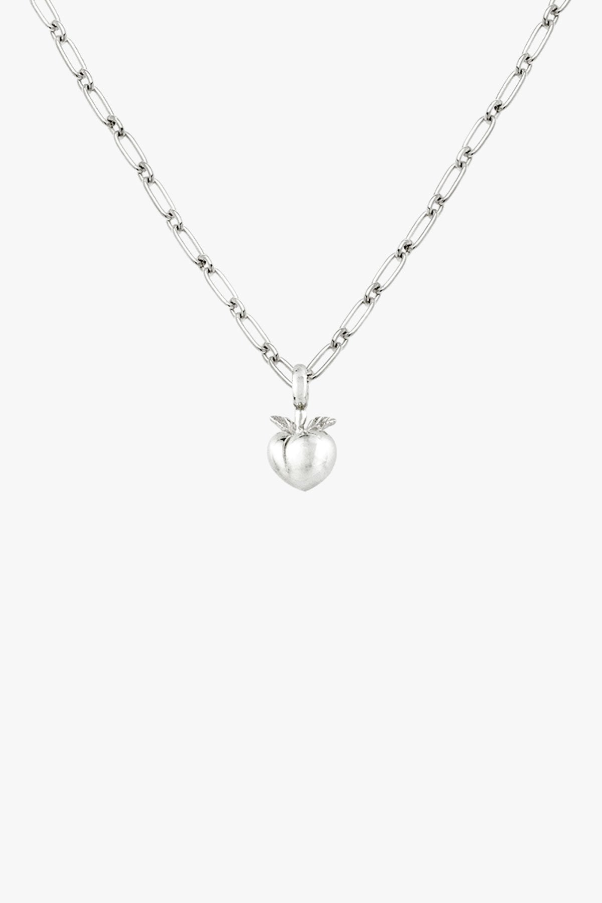 Vintage peach pendant silver-Pendant-wildthings_collectables-Pendant-Silver--abc