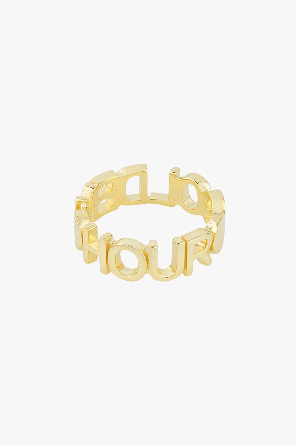 Golden hour ring gold plated-abc
