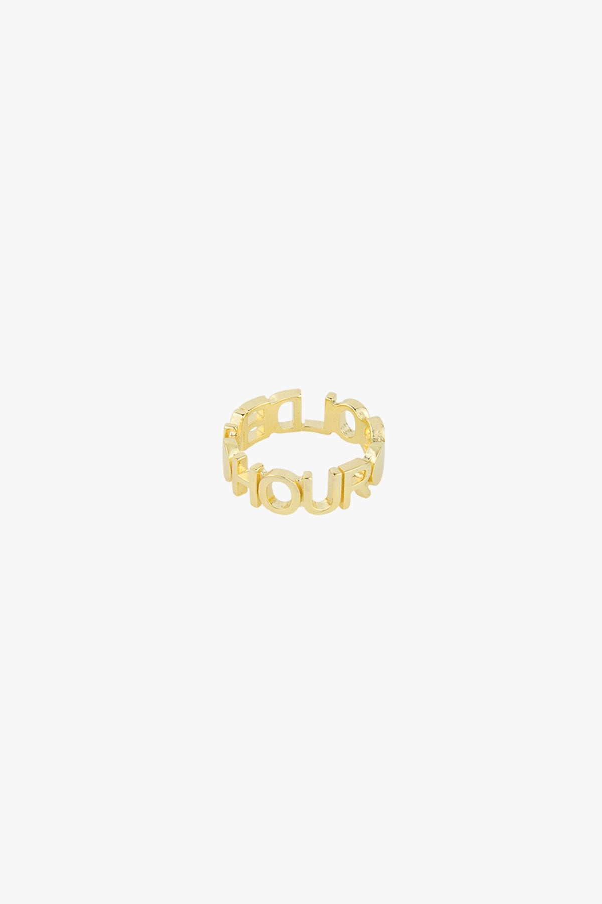 Golden hour ring gold plated-abc