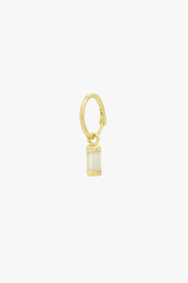 Cloud white earring gold plated-abc
