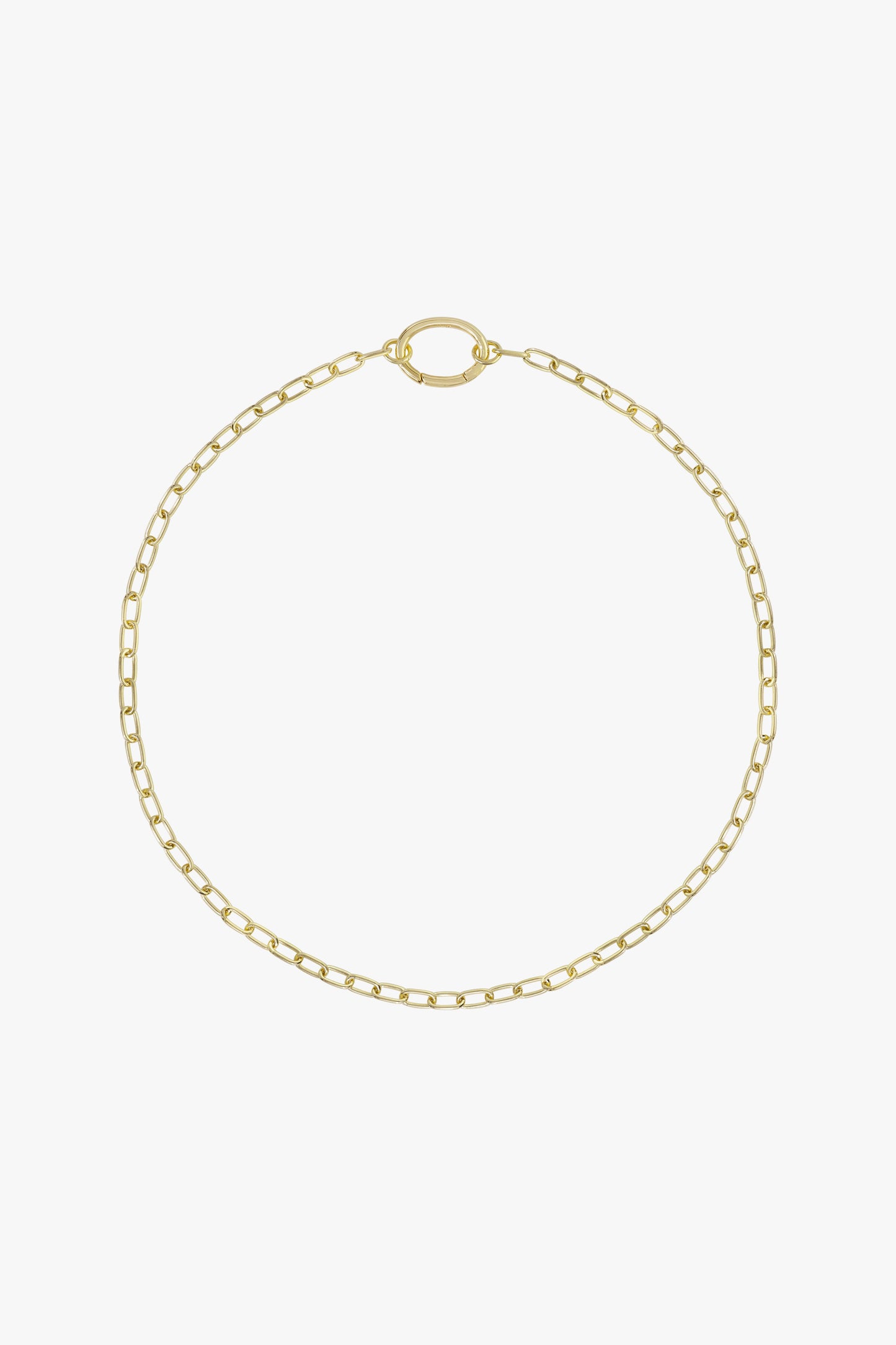 Chunky figaro clasp chain gold plated-abc