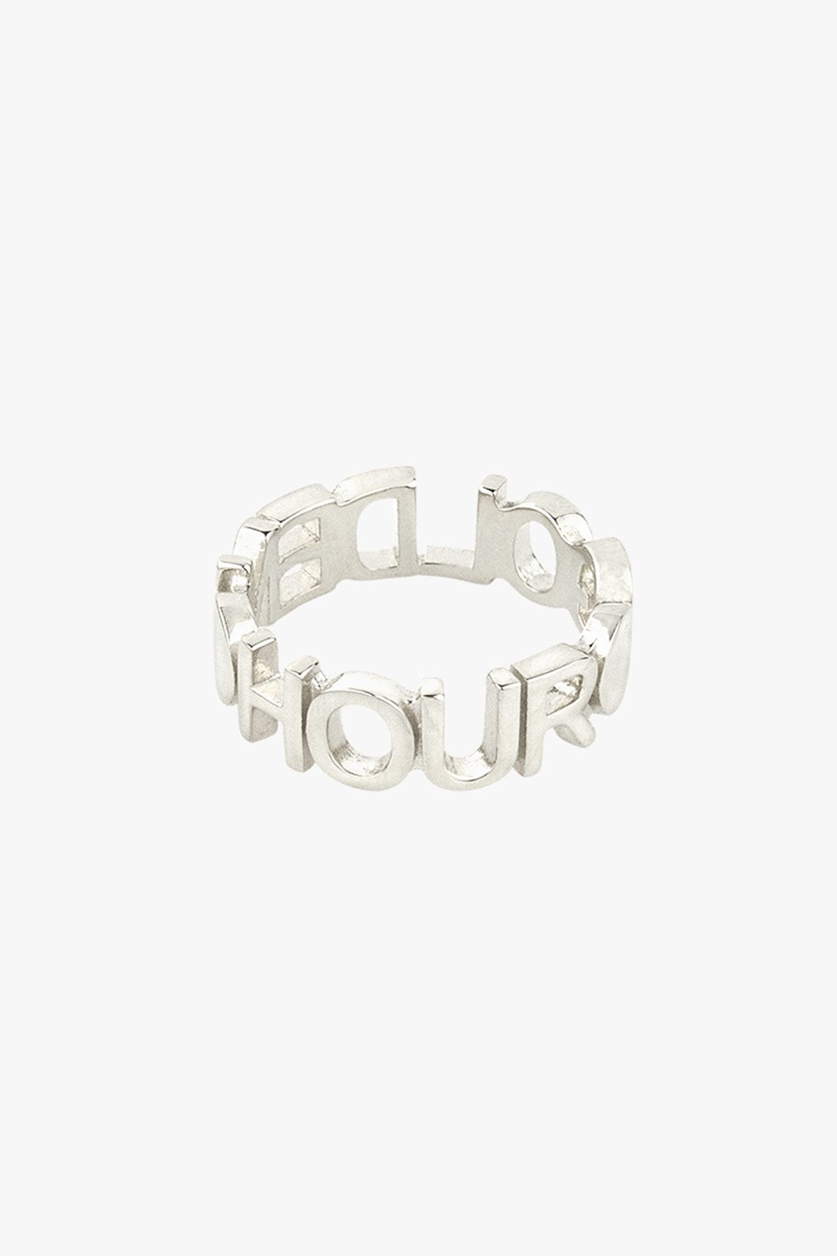 Golden hour ring silver-abc