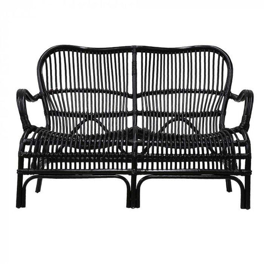 Seville Rattan 2 Seater Black-Living-Florabelle-Default Title---abc