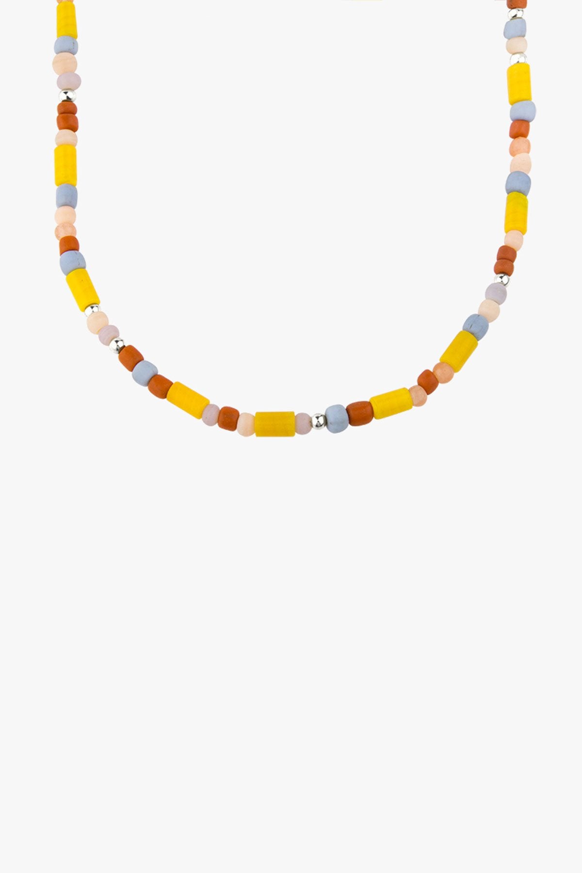 Rainbow necklace silver (34 cm)-Necklace-wildthings_collectables-Silver---abc